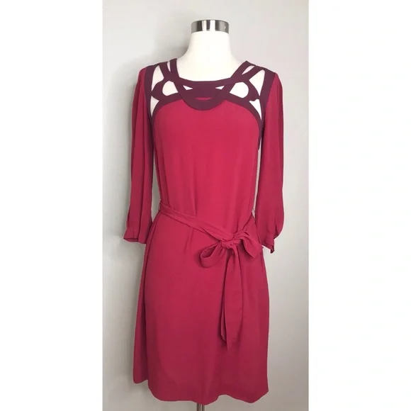 nadine merabi diane burgundy dress Nadine Merabi Diane Burgundy Dress 6